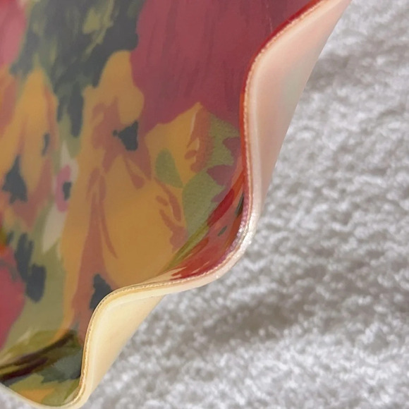 Vintage Hardy Glenwood Floral  Fab Composite Fabware Serving Tray Decor - Picture 5 of 7